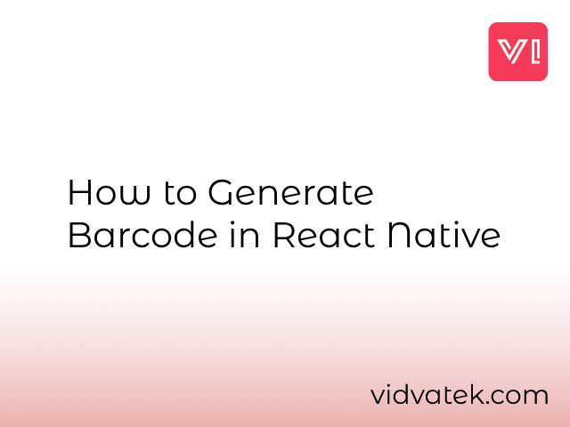 How to Generate Barcode in React Native