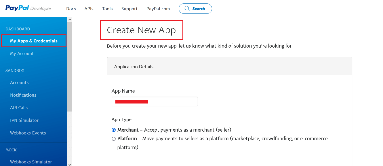 create_paypal_app